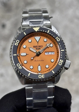 Seiko 5 Orange Sunburst Dial SRPD59K1 - foto 3