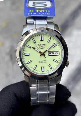 Seiko 5 Pistache Made in Japan Lume Dial SNKK19J1 - foto 2
