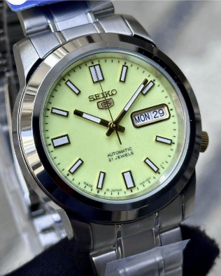Seiko 5 Pistache Made in Japan Lume Dial SNKK19J1 - foto 3